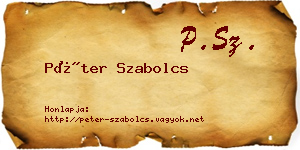 Péter Szabolcs névjegykártya